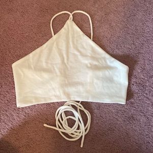 Cropped halter top size small